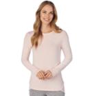 Women's Cuddl Duds Soft Knit Long Sleeve Top, Size: Large, Orange