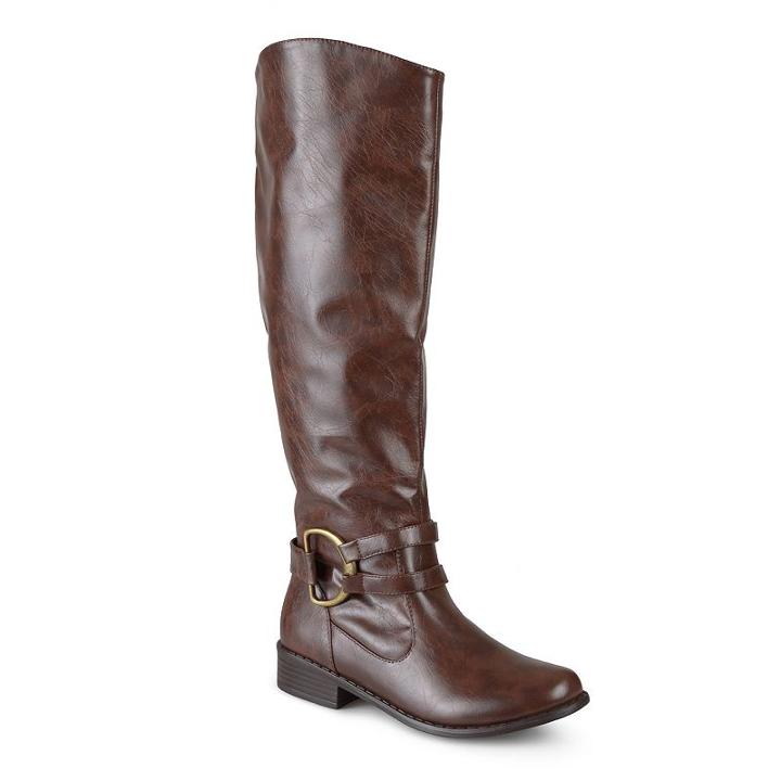 Journee Collection Charming Women's Tall Boots, Girl's, Size: 8 Wc, Brown