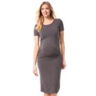Maternity Pip & Vine By Rosie Pope Ruched T-shirt Dress, Women's, Size: L-mat, Multicolor