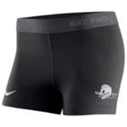 Women's Nike Oregon Ducks Pro Dri-fit Base Layer Shorts, Size: Xxl, Black