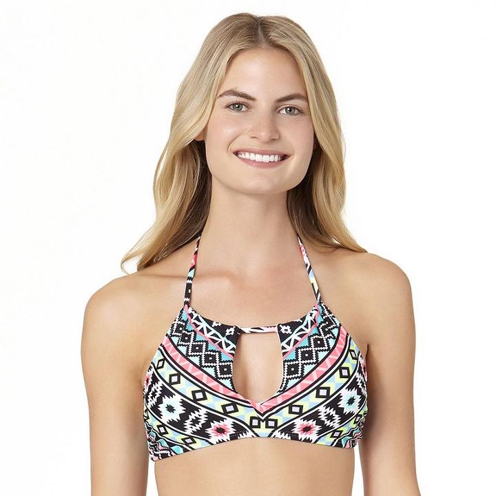 In Mocean Digital Native Keyhole Bikini Top, Size: Small, Ovrfl Oth