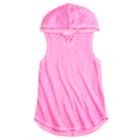 Girls 7-16 So&reg; Hooded Tunic Tank Top, Size: 14, Brt Pink