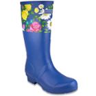 London Fog Telly Women's Waterproof Rain Boots, Size: 7, Blue