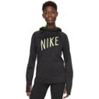 Women's Nike Therma Training Hoodie, Size: Medium, Grey (charcoal)