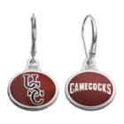 Fiora South Carolina Gamecocks Sterling Silver Team Logo Drop Earrings, Girl's, Multicolor