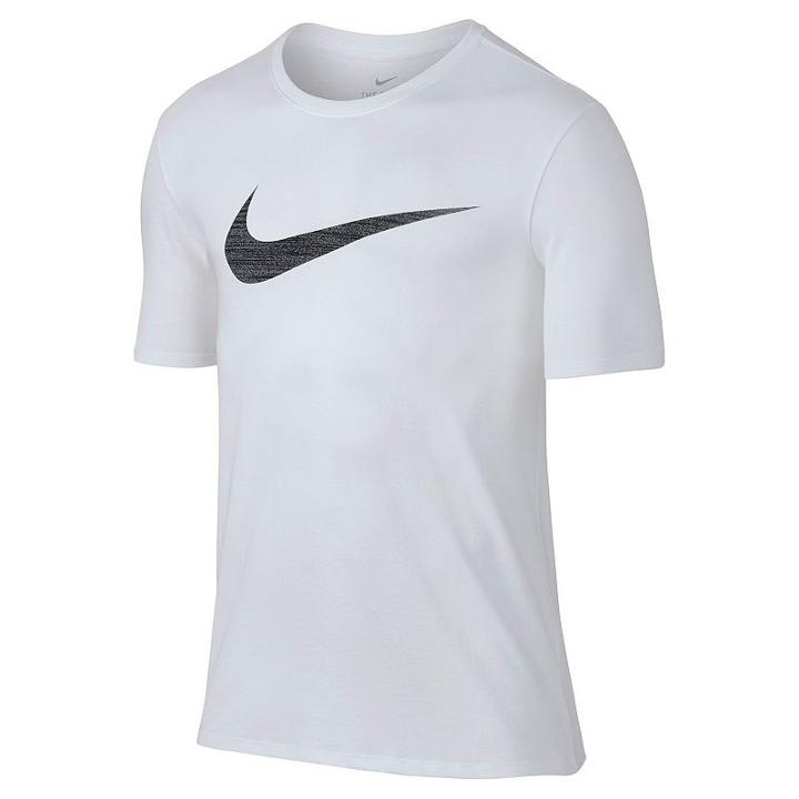 Men's Nike Dry Swoosh Tee, Size: Medium, White