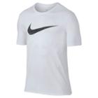 Men's Nike Dry Swoosh Tee, Size: Medium, White