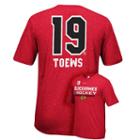 Men's Reebok Chicago Blackhawks Jonathan Towes Player Name And Number Tee, Size: Xl, Red