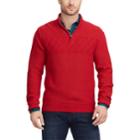 Men's Chaps Regular-fit Textured Quarter-zip Pullover, Size: Xl, Red