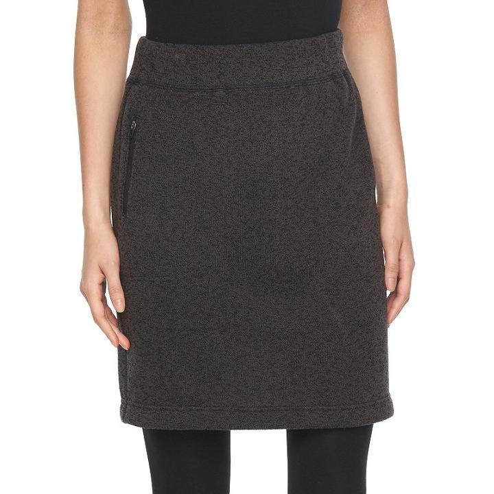 Woolrich Marled Fleece Skirt - Women's, Size: Xl, Black