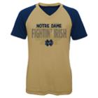 Girls 7-16 Notre Dame Fighting Irish Decoder Tee, Size: L 14, Dark Blue