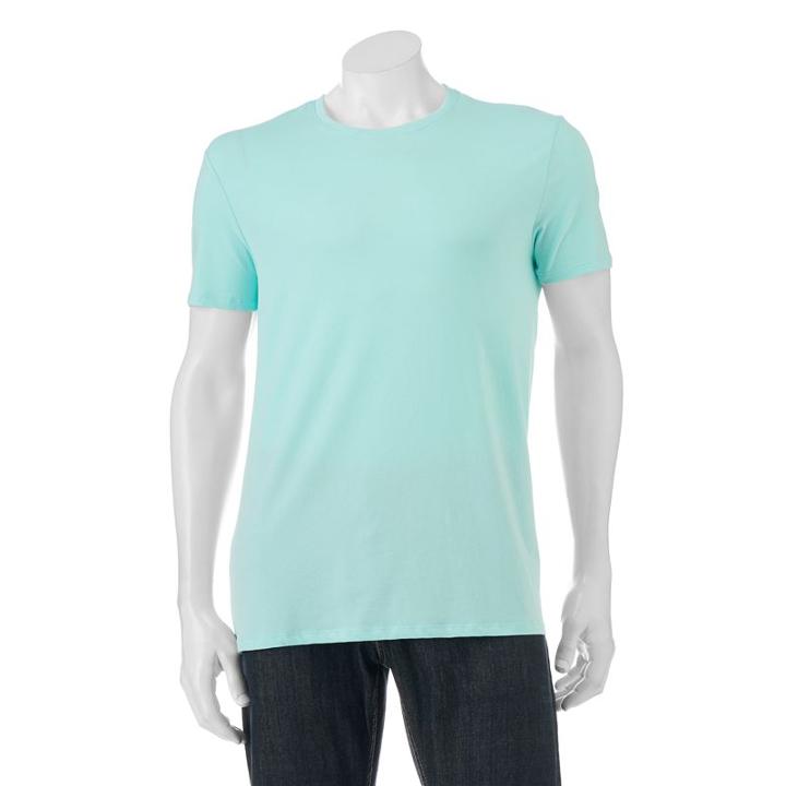 Men's Apt. 9 Solid Tee, Size: Small, Turquoise/blue (turq/aqua)