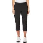 Women's Grand Slam Performance Solid Upf 50 Golf Capris, Size: 8, Oxford