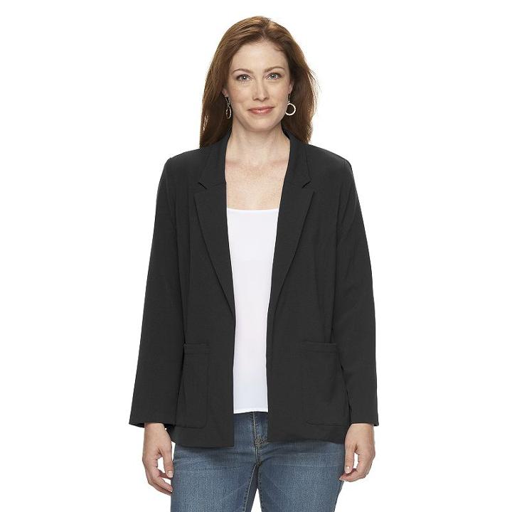 Petite Briggs Bi-stretch Blazer, Women's, Size: Xl Petite, Black
