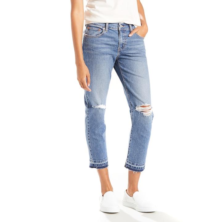 Women's Levi's Boyfriend Jeans, Size: 33(us 16)m, Med Blue