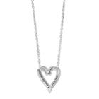 Silver Expressions By Larocks Silver Plated Friend Heart Pendant, Women's