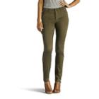 Women's Lee Rebound Slim Fit Skinny Jeans, Size: 8 Short, Green Oth