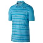 Men's Nike Essential Regular-fit Dri-fit Striped Performance Golf Polo, Size: Xl, Brt Blue