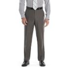 Men's Croft & Barrow&reg; Straight-fit Charcoal Heather Twill Dress Pants, Size: 34x29, Light Grey