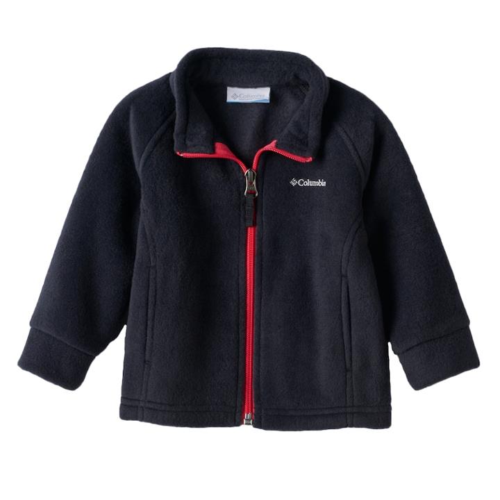 Baby Girl Columbia Three Lakes Fleece Jacket, Size: 0-3 Months, Grey (charcoal)
