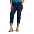 Plus Size Lee Total Freedom Kilee Capri Jeans, Women's, Size: 16 - Regular, Dark Blue