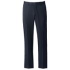 Men's Axist Ultra No Iron Melange Flat Front Dress Pants, Size: 36x32, Blue (navy)