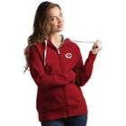 Women's Antigua Cincinnati Reds Victory Full-zip Hoodie, Size: Small, Red