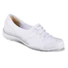 Skechers Relaxed Fit Breathe Easy Allure Women's Slip On Shoes, Girl's, Size: 10, White