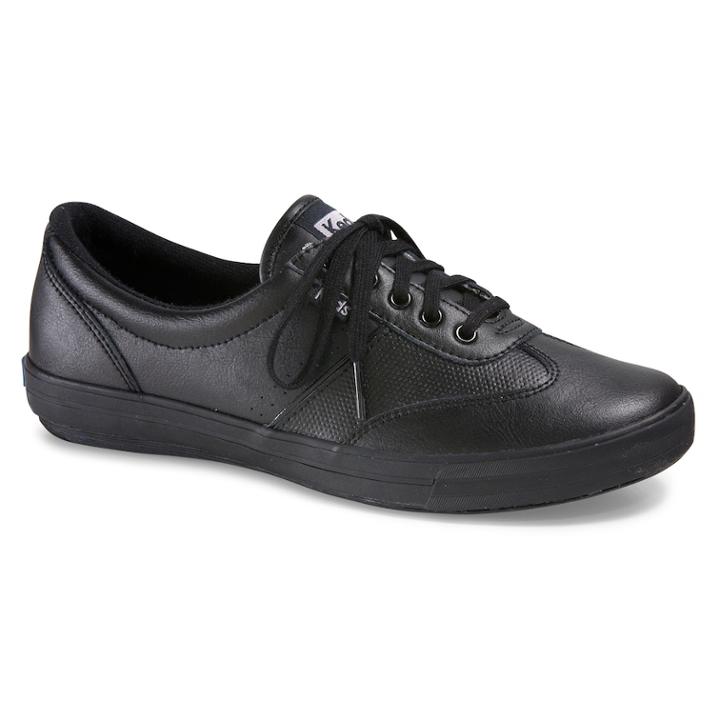 Keds Craze Ii Women's Ortholite Leather Sneakers, Size: Medium (6), Black