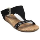 Rampage Sheryl Women's Wedge Sandals, Size: 8, Black