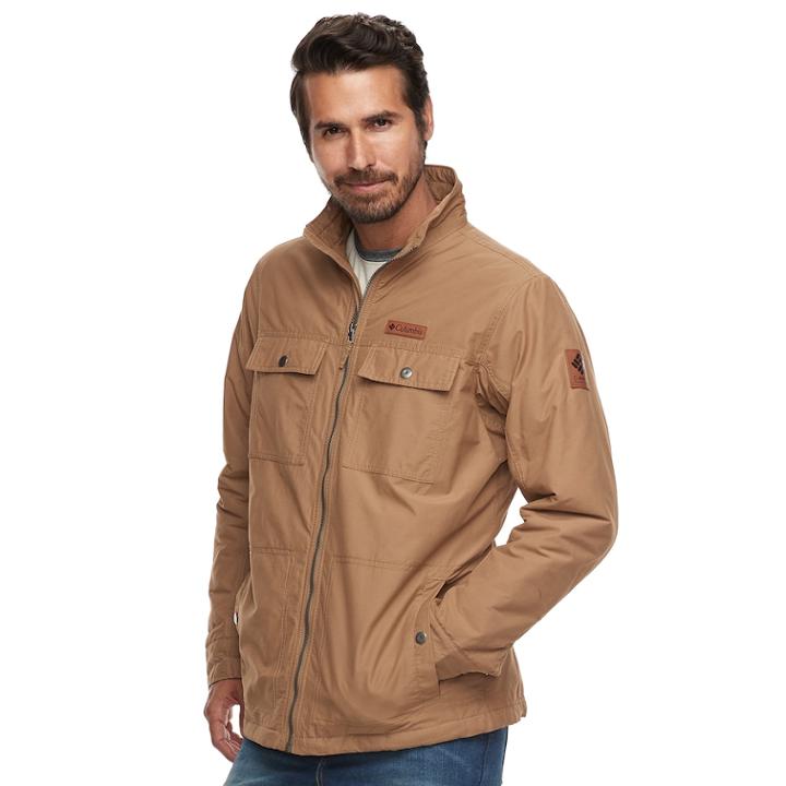 Big & Tall Dunsire Point Hybrid Hoodie Columbia Wheeler Lodge Casual Jacket, Men's, Size: 3xl Tall, Dark Beige