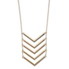 Apt. 9&reg; Chevron Ladder Necklace, Women's, Gold
