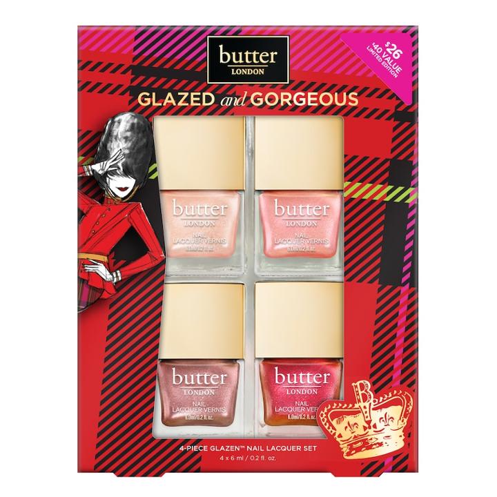 Butter London Glazed & Gorgeous 4-pc. Glazen Nail Lacquer Set, Multicolor