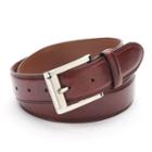 Big & Tall Izod Double-stitched Leather Belt, Men's, Size: 50, Brown