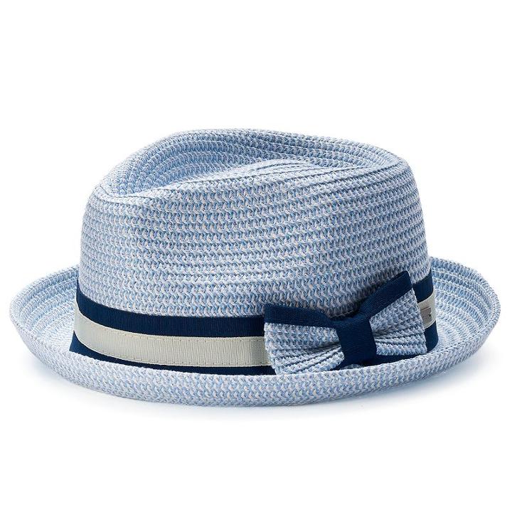 Betmar Joanne Striped Band Fedora, Women's, Blue