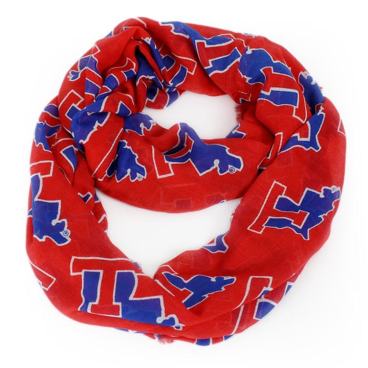 Louisiana Tech Bulldogs Logo Infinity Scarf, Women's, Multicolor