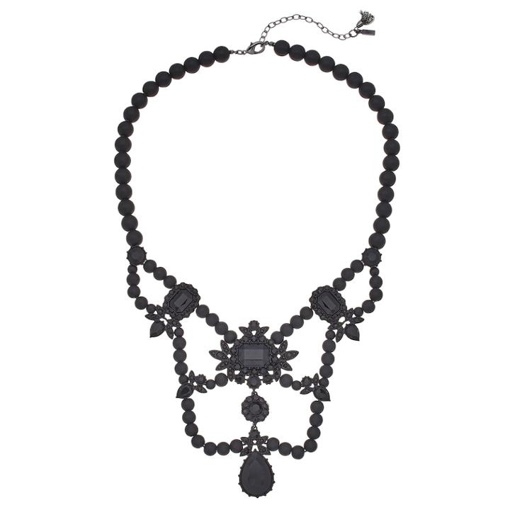 Simply Vera Vera Wang Black Statement Necklace, Women's