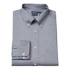 Men's Croft & Barrow&reg; True Comfort Fitted Oxford Stretch Dress Shirt, Size: 16.5-32/33, Black