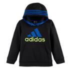 Boys 4-7x Adidas Logo Graphic Hooded Pullover, Size: 5, Black