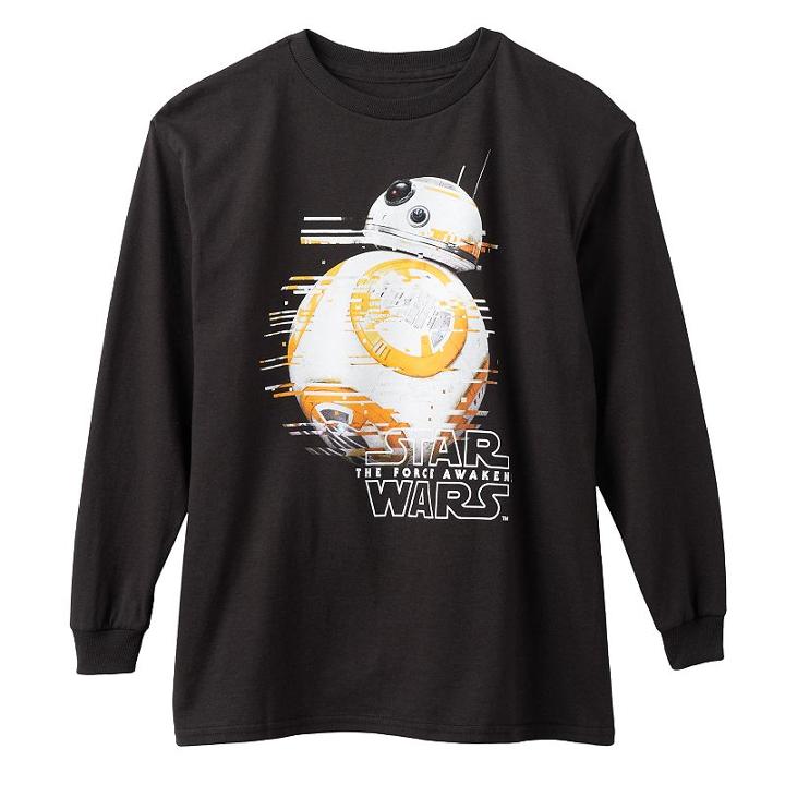 Boys 8-20 Star Wars Bb-8 Tee, Boy's, Size: Large, Black