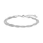 Lc Lauren Conrad Braided Herringbone Chain Bracelet, Women's, Silver