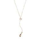 Lc Lauren Conrad Two-tone Bead Y Necklace, Women's, Gold