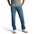 Men's Lee Regular-fit Stretch Straight-leg Jeans, Size: 42x30, Med Blue
