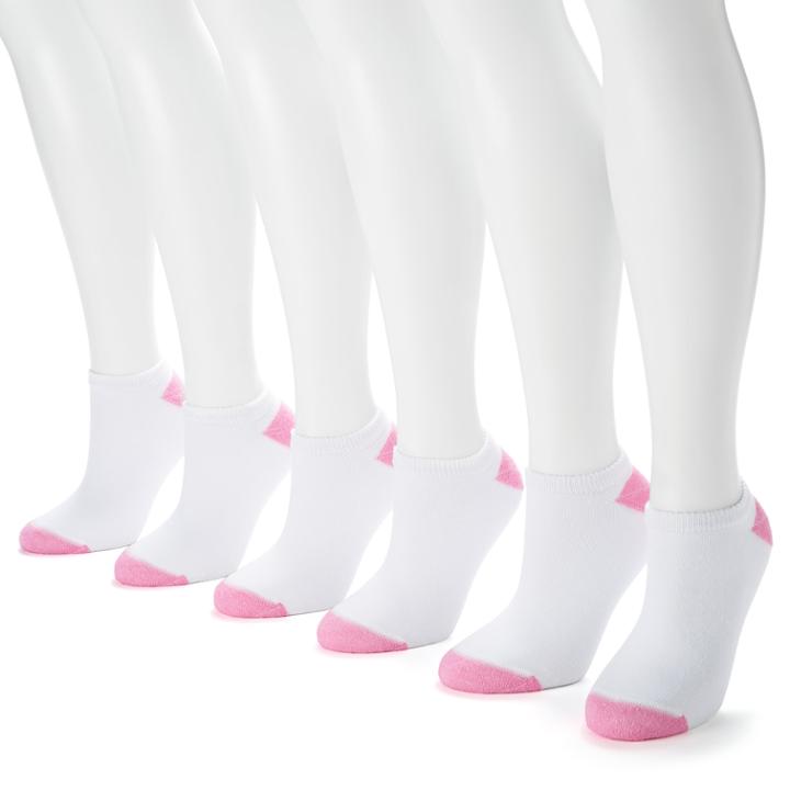 Hanes 6-pk. Ultimate Core Ankle Socks - Women, Size: 9-11, White