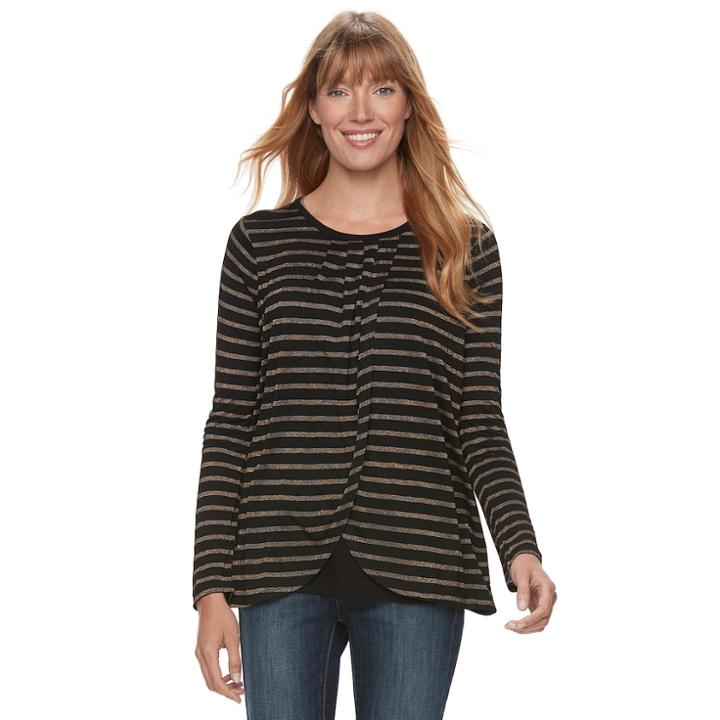 Maternity A:glow Tulip Wrap Nursing Top, Women's, Size: M-mat, Black