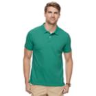 Men's Sonoma Goods For Life&trade; Flexwear Classic-fit Stretch Pique Polo, Size: Medium, Med Green