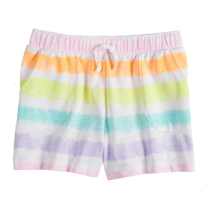 Girls 7-16 & Plus Size So&reg; Pattern Knit Shorts, Size: 16 1/2, Brt Pink