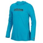 Girls 7-16 Adidas Logo Graphic Hoodie, Size: Xl, Turquoise/blue (turq/aqua)