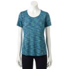 Petite Tek Gear&reg; Space-dyed Performance Tee, Women's, Size: Xl Petite, Blue (navy)