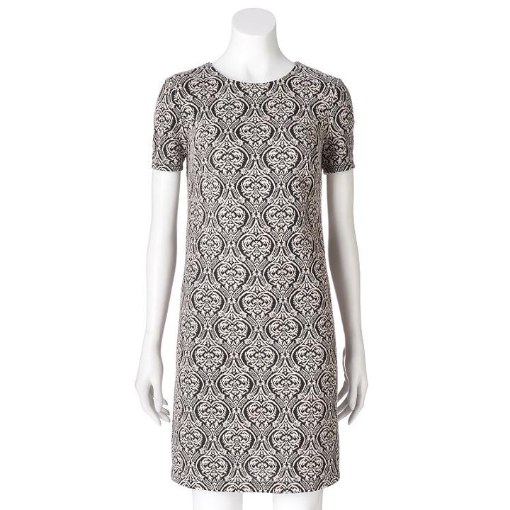 Women's Suite 7 Scroll Shift Dress, Size: 10, Ovrfl Oth